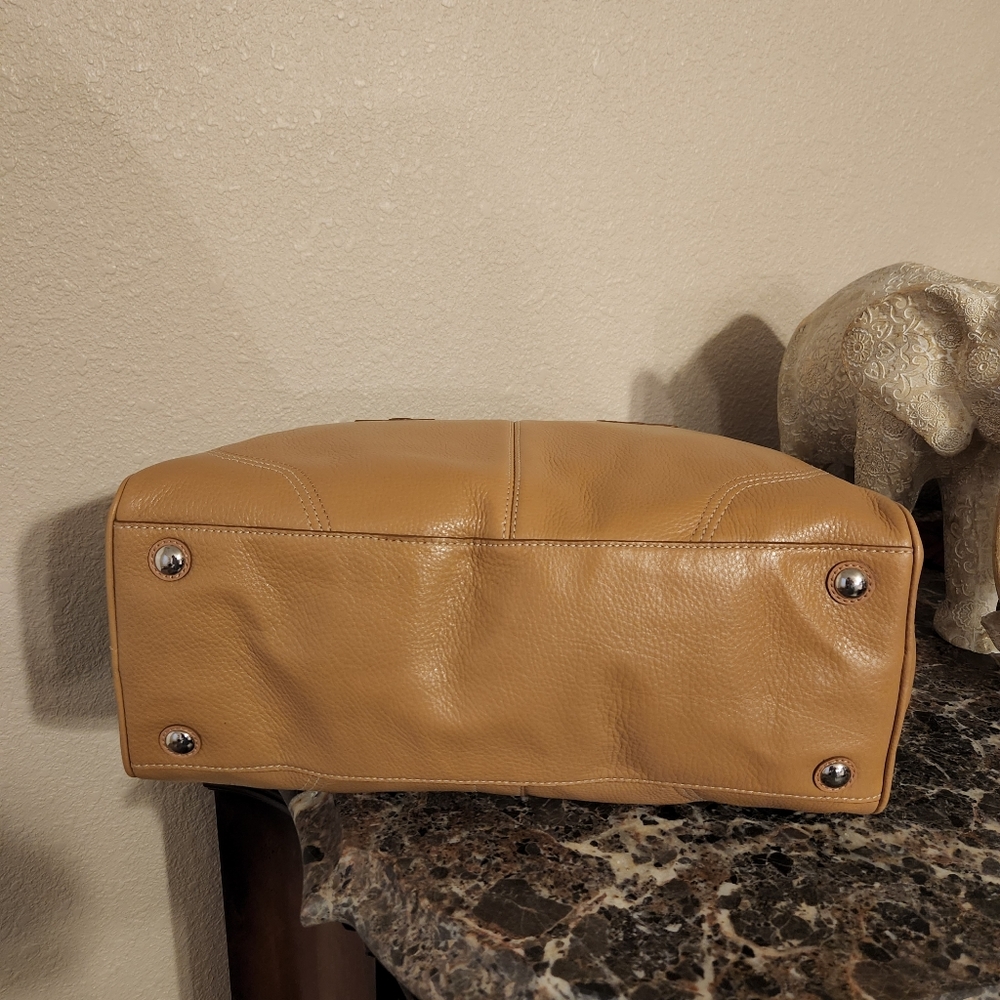 Coach Soft Leather Satchel Handbag - image 4